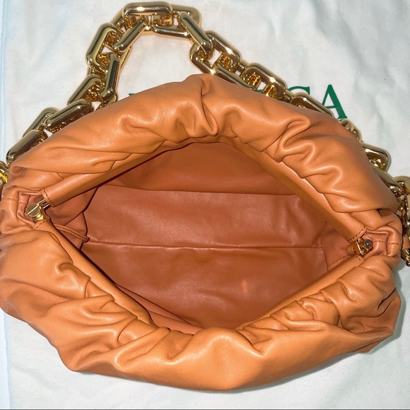 BOTTEGA VENETA Napa Chain Pouch Bag in Clay - Picture 3 of 6